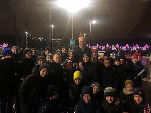 Воспитанники липецкого футбола посетили матч сборной России